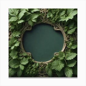 Frame With Greenery 1 Canvas Print