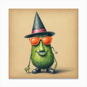 Pickle Witch Canvas Print