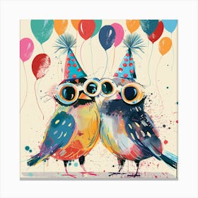 Birthday Birds Canvas Print