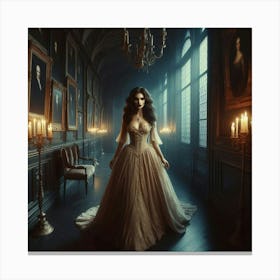 The Woman In The Hall 1 Canvas Print