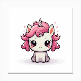 Cute Unicorn 571 Canvas Print