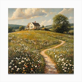 Daisy Field Canvas Print