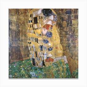 Klimts Would Love These Flowers Light Canvas Print