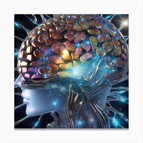3d Image Of Human Brain 1 Canvas Print