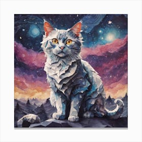 Cat In Space Canvas Print