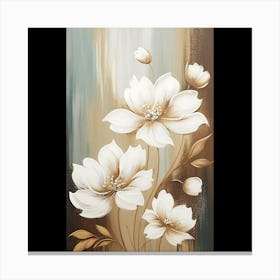 White Flowers Canvas Print