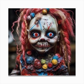 Creepy Doll Canvas Print