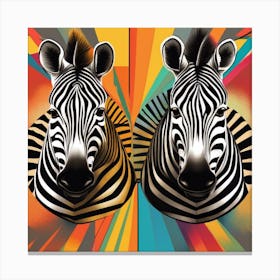 Zebras 1 Canvas Print