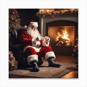 Christmas Santa 26 Canvas Print