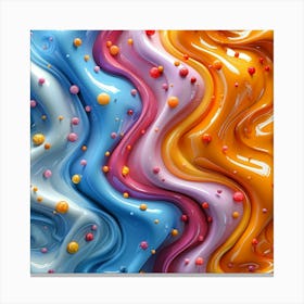 Colorful Liquid Background 2 Canvas Print