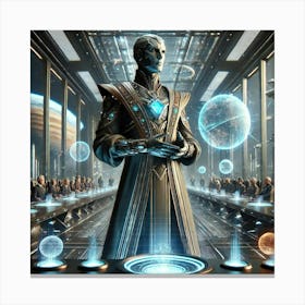 A Science Fiction Depiction Of The Diplomatic Arch 1 Canvas Print