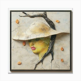 Woman In A Hat 2 Canvas Print