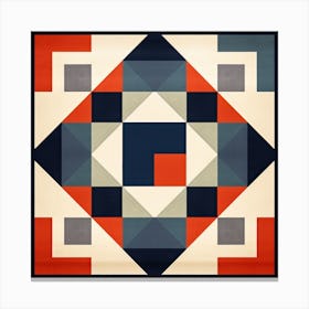 Lunar Lullaby: Squares Dance Canvas Print