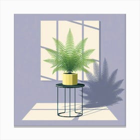 Fern In A Pot 1 Canvas Print