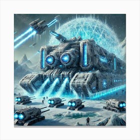 Glacial Fortress Canvas Print