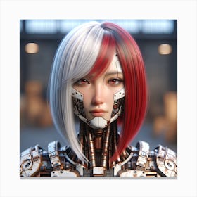 Cyborg Girl 1 Canvas Print