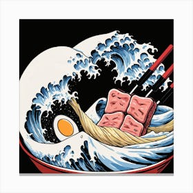 Great Wave Of Ramen 1 Canvas Print