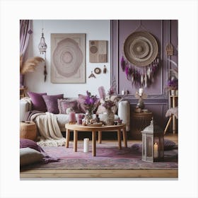 Bohemian Living Room Canvas Print