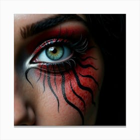 Close Up Of A Woman'S Eye 1 Canvas Print