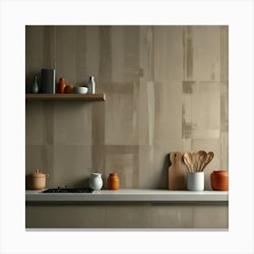 Default Create Brush Painting Of Kitchen Wall Design 1 Canvas Print