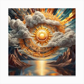 Golden Sun 22 Canvas Print