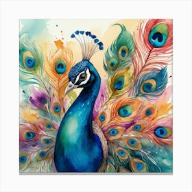 Peacock 1 Canvas Print