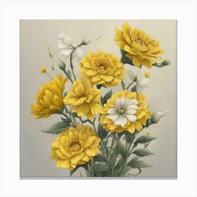 Yellow Flowers Canvas Print