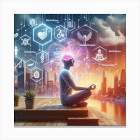 AI Meditation Canvas Print