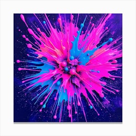 Splatter Explosion Canvas Print