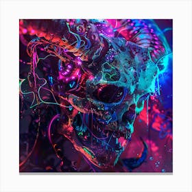 Psychedelic Skull 21 Canvas Print