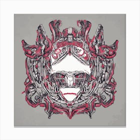 Skull Of A Robot Canvas Print