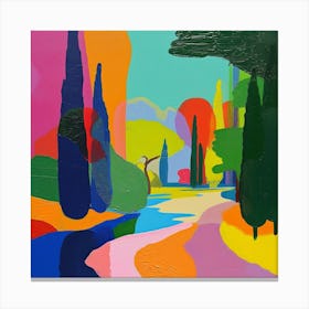 Abstract Park Collection Chapultepec Park Mexico City 4 Canvas Print