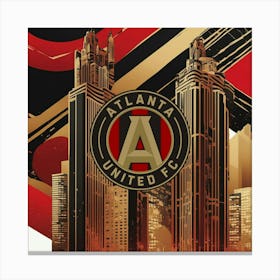 Atlanta United FC Logo Wall Art 5 Canvas Print