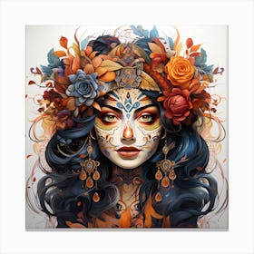 Day Of The Dead Girl 1 Canvas Print