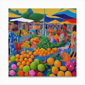 Fruit Market Canvas Print