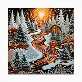 Christmas In The Woods Canvas Print