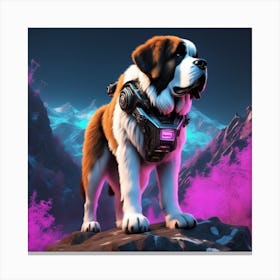 St Bernard 43 Canvas Print