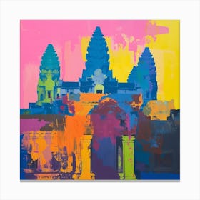 Abstract Travel Collection Siem Reap Cambodia 4 Canvas Print