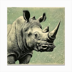 Rhino 13 Leinwandbild