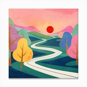 Peaceful Sunset Canvas Print
