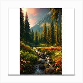 Mountain Stream Canvas Print