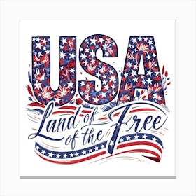 Usa Land Of The Free Canvas Print