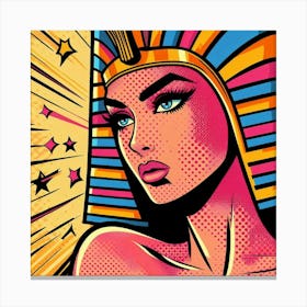 Pop Egyptian Rana Cosmic Canvas Print