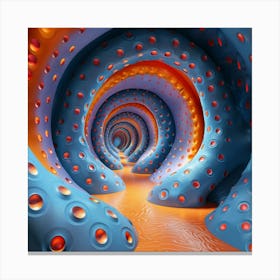 Octopus Tunnel Canvas Print