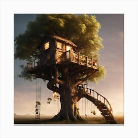 Treehouse Canvas Print