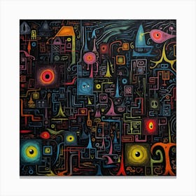 Psychedelic City Canvas Print