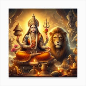 Hindu Goddess Canvas Print