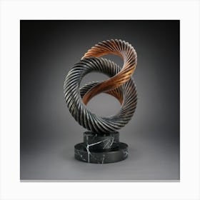 Spiral Sculpture 12 Canvas Print