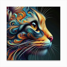 Abstract Cat 1 Canvas Print