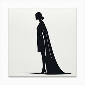 Silhouette Of A Woman art print 2 Canvas Print